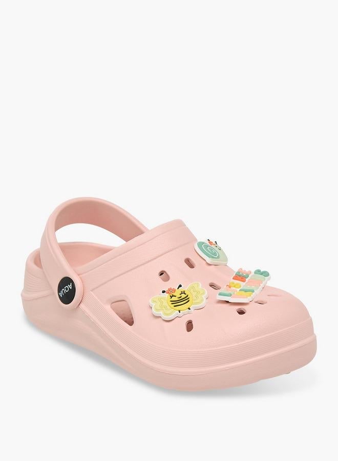 Aqua Girls Jibbitz Charm Clogs - Image 2